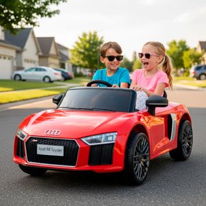 Carro A Batería Audi R8 12V Original Licenciado Rojo.