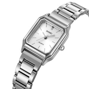 RELOJ SKMEI 2237 PLATEADO CORREA ACERO PARA MUJER