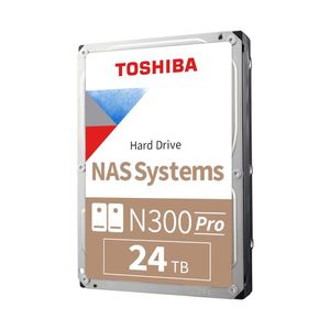 Disco duro Toshiba N300 PRO NAS, 24TB, SATA 6.0Gb/s, 7200rpm, 512MB Cache, 3.5"