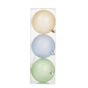 Set Bolas STATEMENT 3un 8cm Navidad Diseño 2