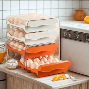 Organizador de huevos 2 niveles de 32 unidades acrílico