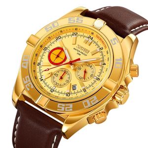 Reloj Skmei 9322 Correa de cuero Cronómetro Caballero