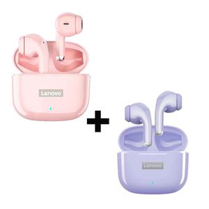 Combo Audifonos Lenovo Lp40 pro Purpura + Lp40 pro Rosa