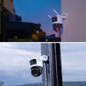 Cámara Seguridad WiFi Imou Cruiser Triple 11MP + Micro SD 128GB 360° Exterior Visión Nocturna Color