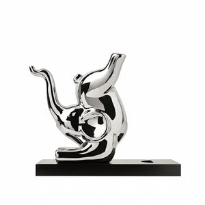 Porta Botella con Sacacorcho Diseño Elefante Porcelana 16CM