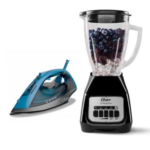 Combo Oster Licuadora Kaliman BLSTKAGKPB Plancha de Vapor