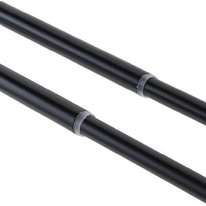 Set Cortinero Doble Extensible Aura Bola Negro 13/16 mm 120-200 cm