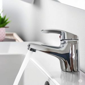 Grifo Llave Mezcladora Monocomando para Lavabo Lavamanos Acero Cromado Pesado