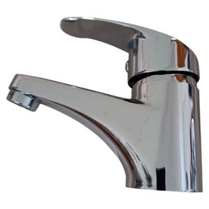 Grifo Llave Mezcladora Monocomando para Lavabo Lavamanos Acero Cromado Pesado