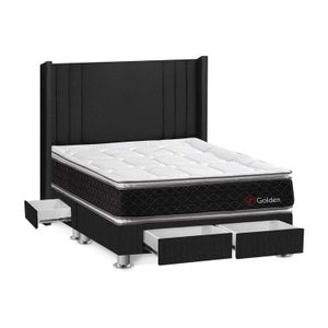 Dormitorio 4 cajones Gris Golden Queen Forli