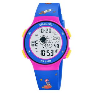Reloj Skmei 2267 Azul Nave Espacial con luces