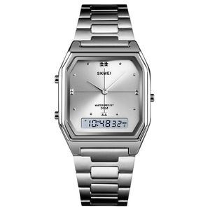 Reloj Skmei 2258 Plateado Original Digital Analogo