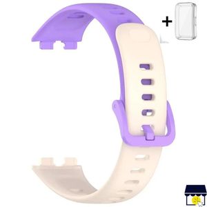 Correa de silicona para Huawei Band 8 9 10 Case Lila mix