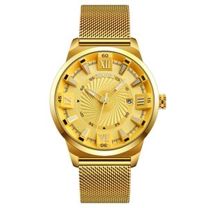 Reloj Skmei 9166 DORADO Analogo Original