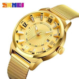 Reloj Skmei 9166 DORADO Analogo Original