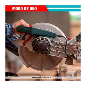 Sierra Ingletadora 1400w- 220v +disco Corte 60t Total Madera