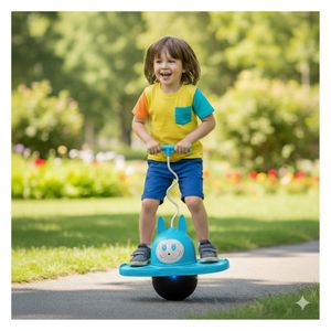 Pelota Saltarina para Niños Incluye Inflador Luces Musical Sticker Diseño Labubu