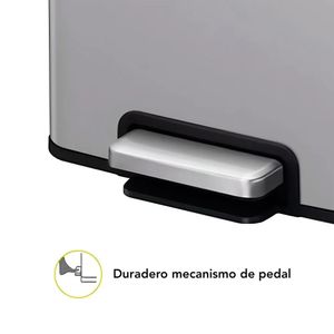 Papelera con pedal de Acero Inox 50L 42.5x64.6Cm - 10031074