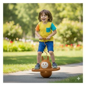 Pelota Saltarina Inflable para Niños con Sticker e Inflador Diseño Labubu