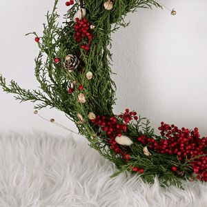 Corona Adviento Noche Buena - Corona de  navidad - natural