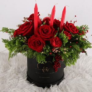 Box Navideño Luz - Centro de mesa navideño - Natural