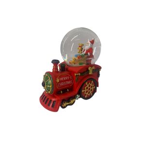 Bola De Nieve Tren Con Musica 10 Cm