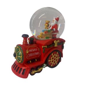 Bola De Nieve Tren Con Musica 10 Cm
