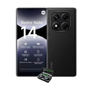Celular Redmi Note 14 Pro 4G 8Ram-256GB Color Negro con Audifonos de Regalo