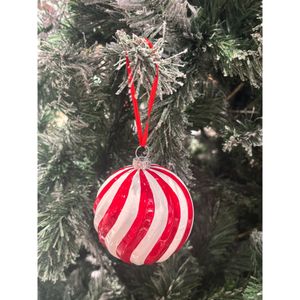 Bola Blanca Y Roja 8 Cm