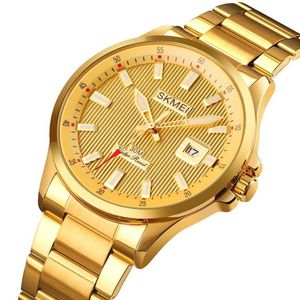 Reloj Skmei 1654 Dorado analógo Correa Acero