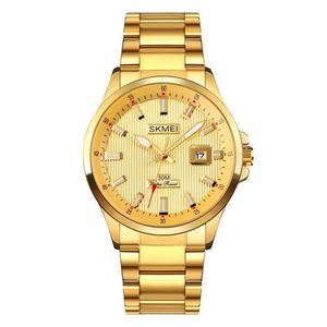 Reloj Skmei 1654 Dorado analógo Correa Acero