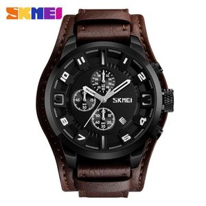 Reloj Skmei 9165 Marron Correa de cuero
