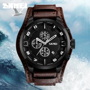 Reloj Skmei 9165 Marron Correa de cuero