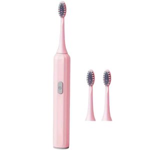 Cepillo Dental Eléctrico Limpieza Bucal Recargable Adultos Rosado