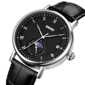 Reloj Skmei 9308 Negro Correa negra de cuero