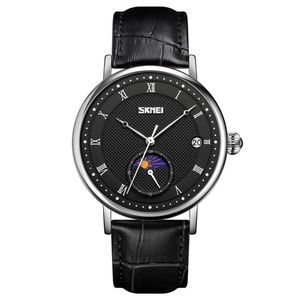 Reloj Skmei 9308 Negro Correa negra de cuero