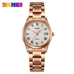 RELOJ SKMEI 2178 ORO ROSA CORREA ACERO PARA MUJER