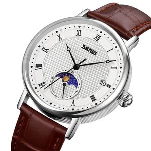 Reloj Skmei 9308 Correa marrón de cuero