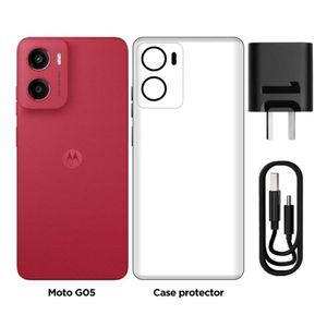 CELULAR MOTOROLA MOTO G05 4GB RAM 128GB ROM - ROJO