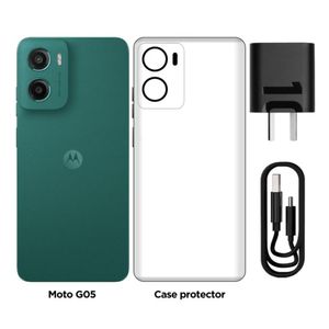 CELULAR MOTOROLA MOTO G05 4GB RAM 128GB ROM - VERDE PROFUNDO