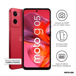 CELULAR MOTOROLA MOTO G05 4GB RAM 64GB ROM - ROJO