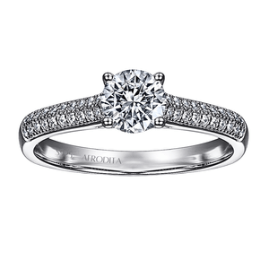 Anillo De Compromiso Afrodita 374 Plata Maciza Bañado En Oro Blanco T8