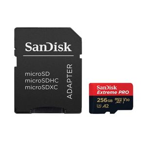 Memoria Micro SD Sandisk 256GB Clase 10 Negro
