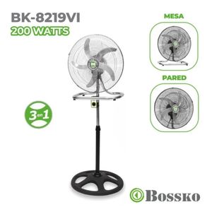 Ventilador BOSSKO de 5 ASPAS 3 en 1 de 18'' BK-8219VI