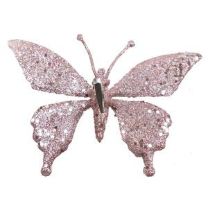 Set X2 Mariposa Rosada 12 Cm