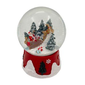 Bola De Nieve Reno Trineo 10 Cm