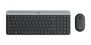Kit Logitech Mk470 Slim Teclado + Mouse Wireless Black (Pn:920-009266)