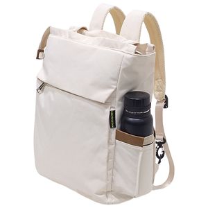 Bolso Mochila Viajera Modelo Renata - Crema