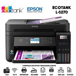 IMPRESORA Multifuncional EPSON EcoTank L6270 Dúplex Wifi ADF