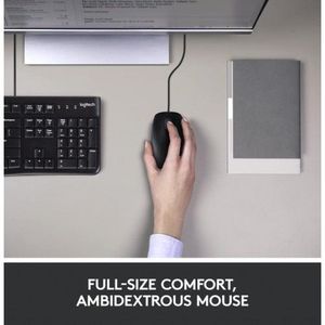 Teclado + Mouse Logitech MK120 USB español - negro